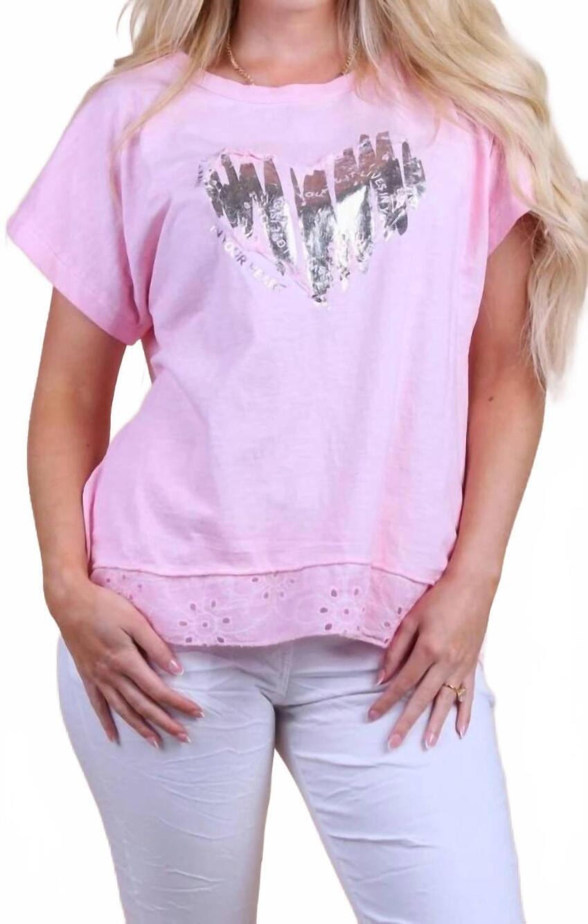 NEW GIGI MODA solare cotton top in pink